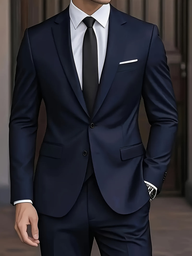 A Two-Piece Set, Stylish And High-Quality Business Suit for Men.