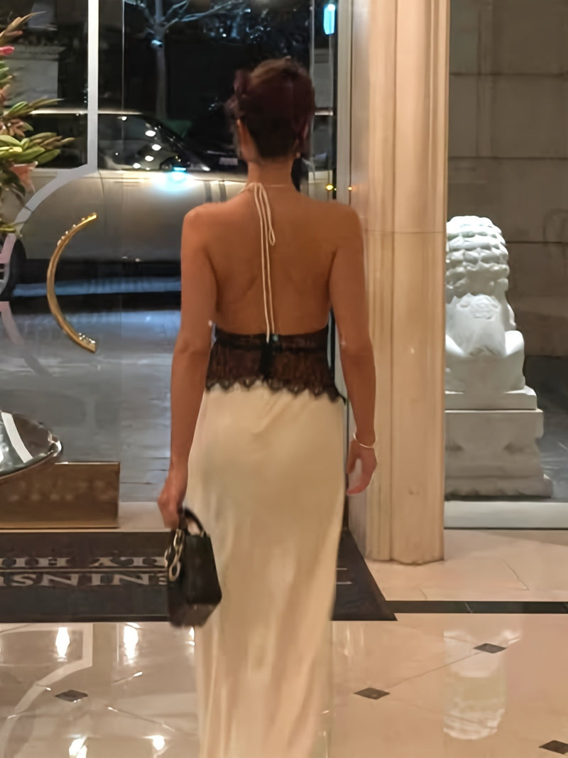 Elegant Bodycon Silhouette, Sleeveless, Long Length, Off the Shoulder.