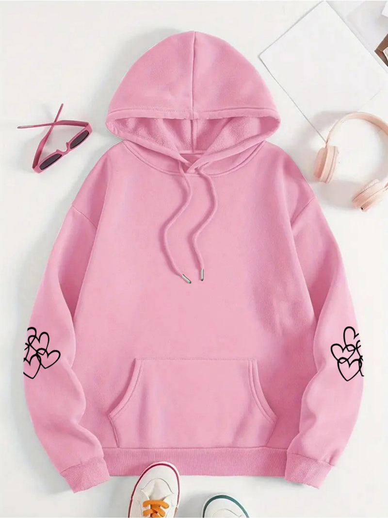 Women's Highland Cow Print Hoodie.