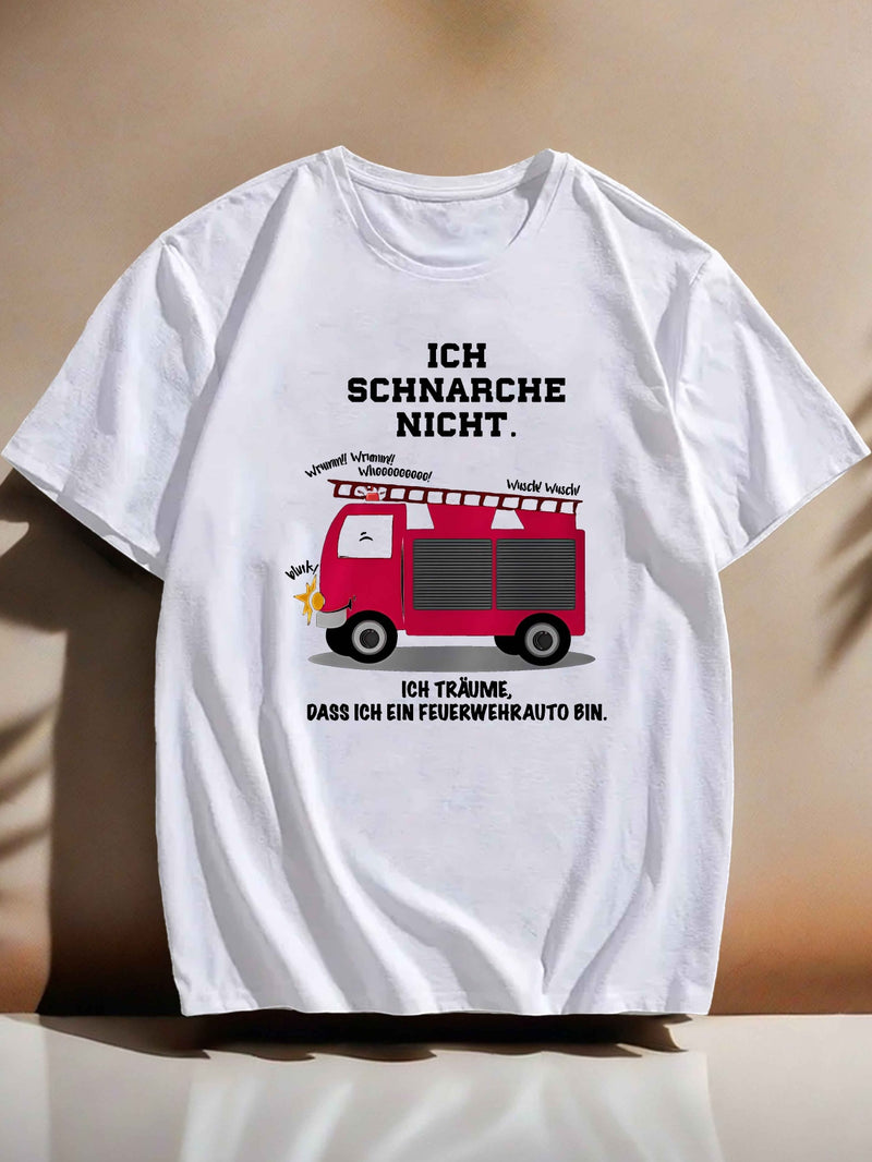 Men’s Humorous Short-Sleeved Summer T-Shirt.