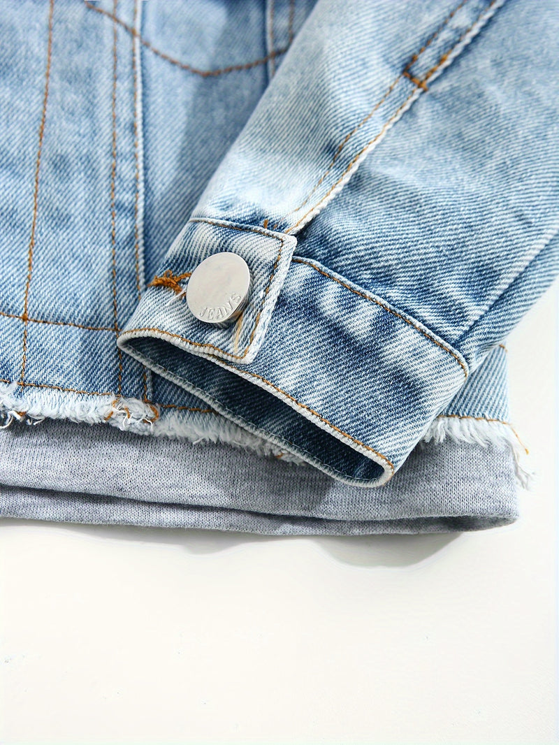 Boys and Denim 2-in-1 Style Denim Jacket.