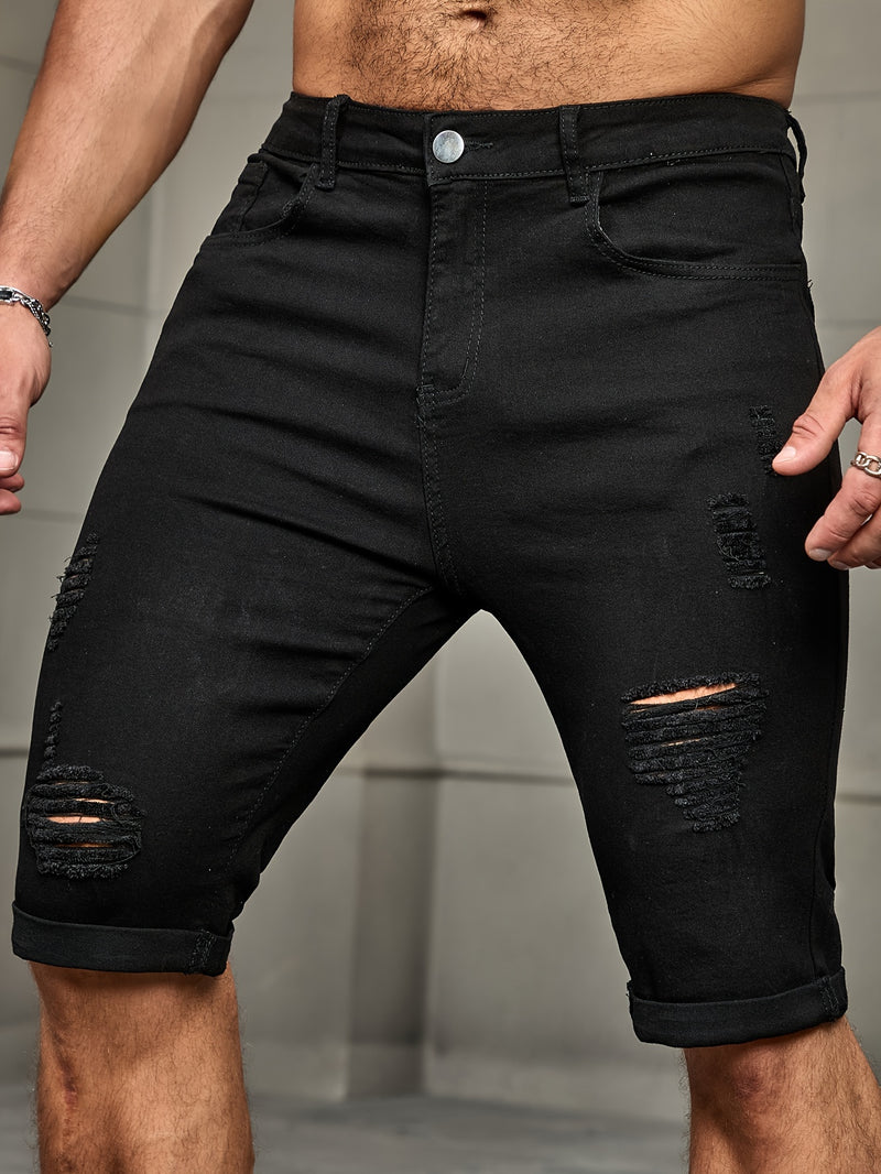 Men'S Denim Shorts.