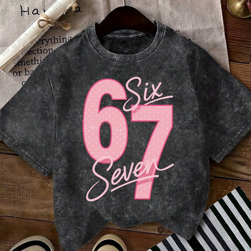 Women’s Graphic T-Shirt - Retro Casual Short Sleeve.