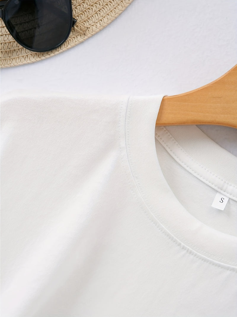 Women’s Round Neck Short Sleeve T-Shirt.