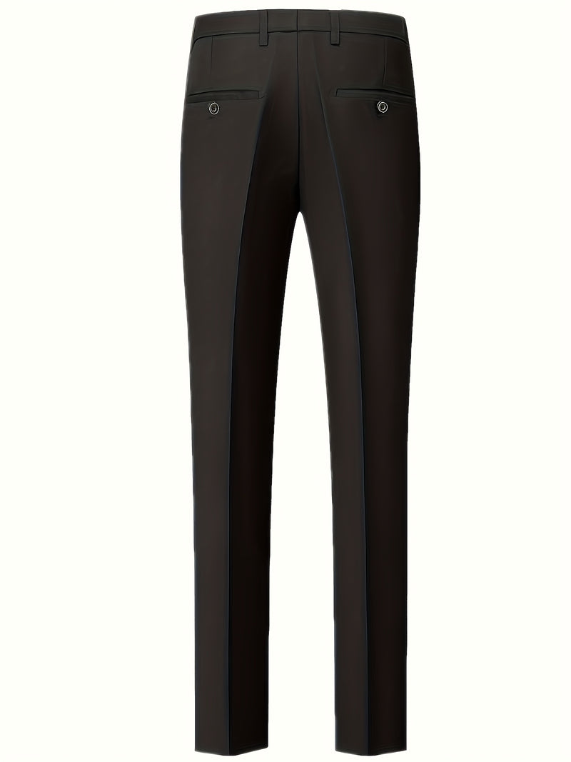 Men's 3pcs Suit Set, Blazer + Vest + Trousers, Groomsmen Business.