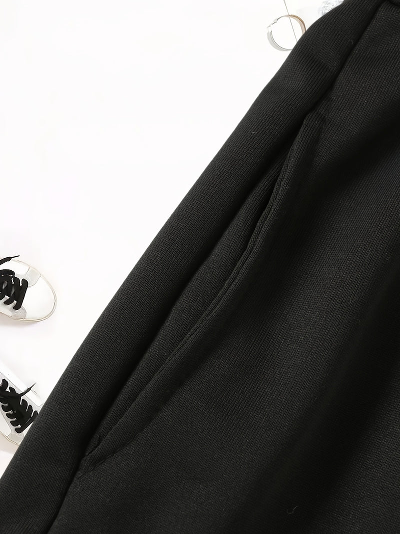 3pcs Women's Elegant Casual Jogger Shorts - Geometric Print.