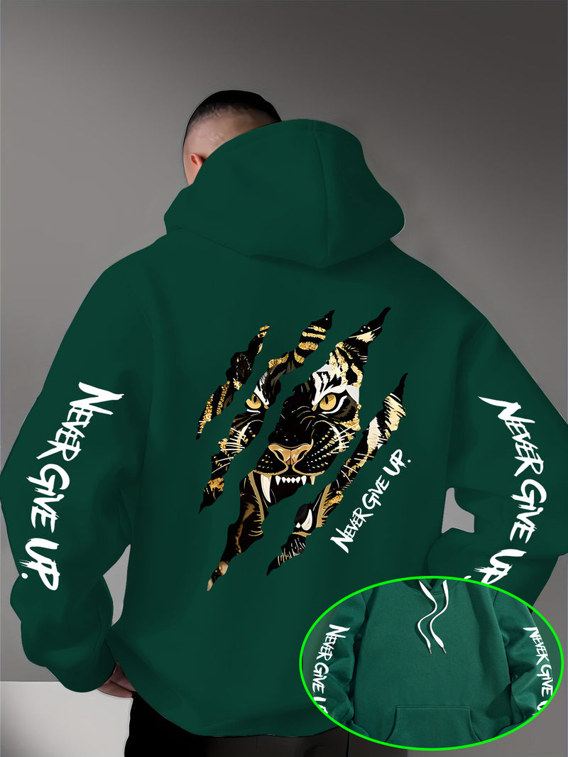 Men's Casual Personality Hooded Sweatshirt.