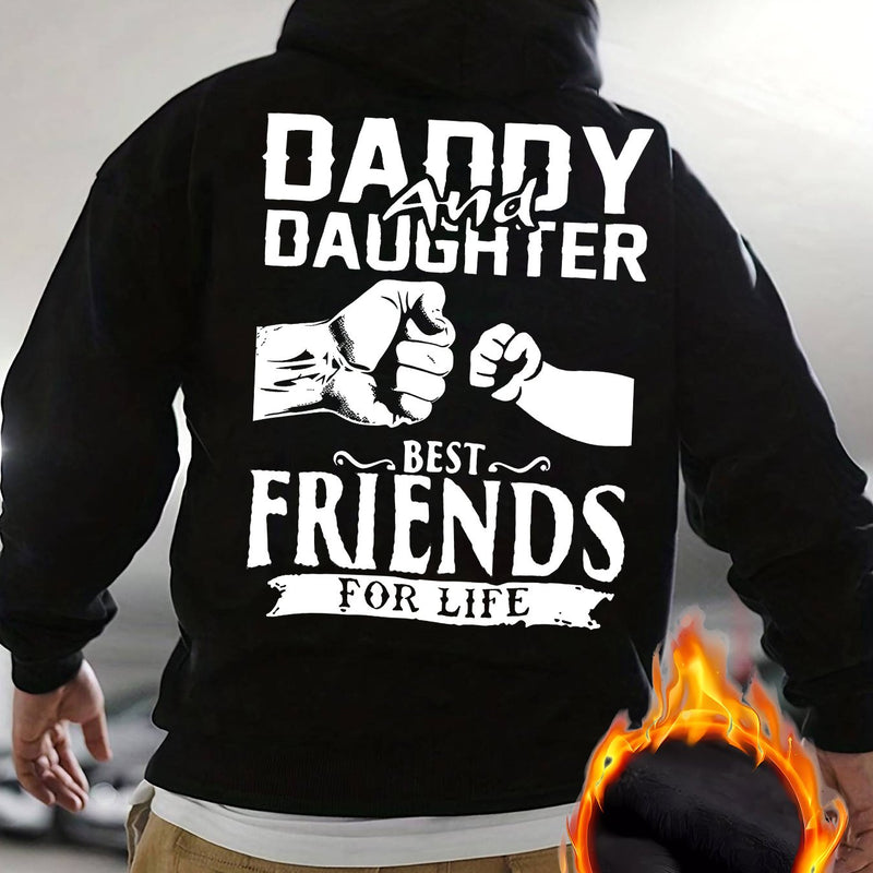 Men's Hooded Sweatshirt with Fashionable Print Design.