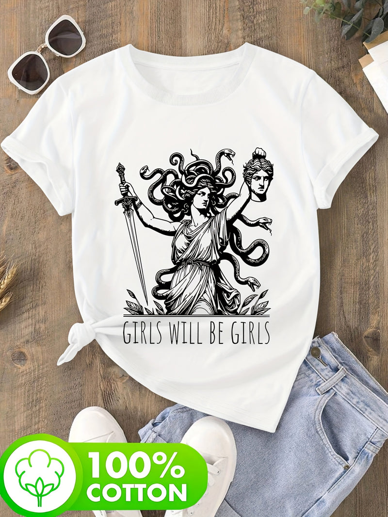 Women’s Short-Sleeve Round Neck T-Shirt.