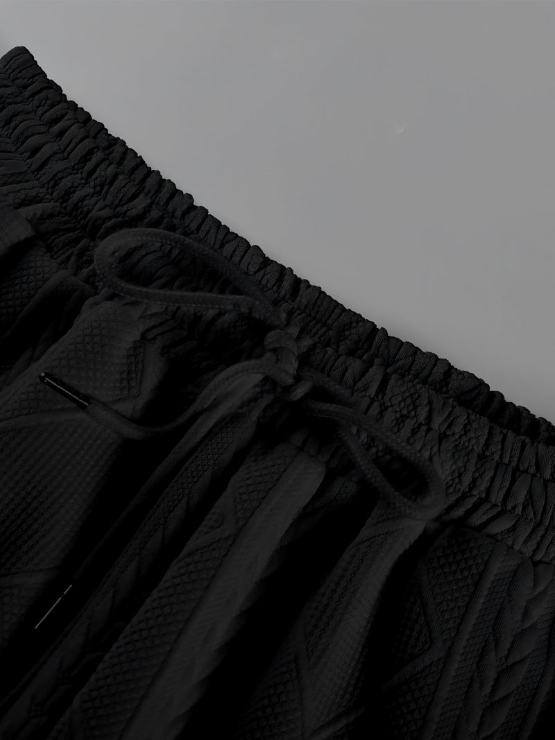 Men's Round Neck Textured Heavyweight Short Sleeve Shirt.