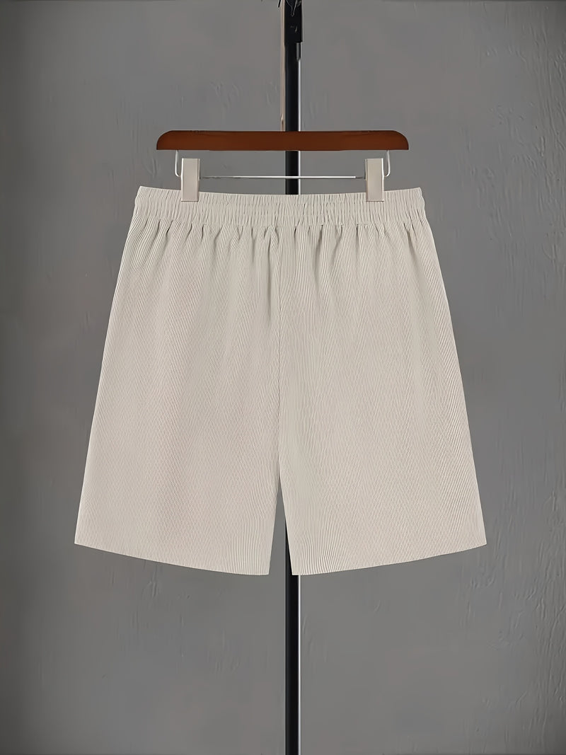 Men's Casual Shorts, Corduroy Drawstring Single-piece Shorts.
