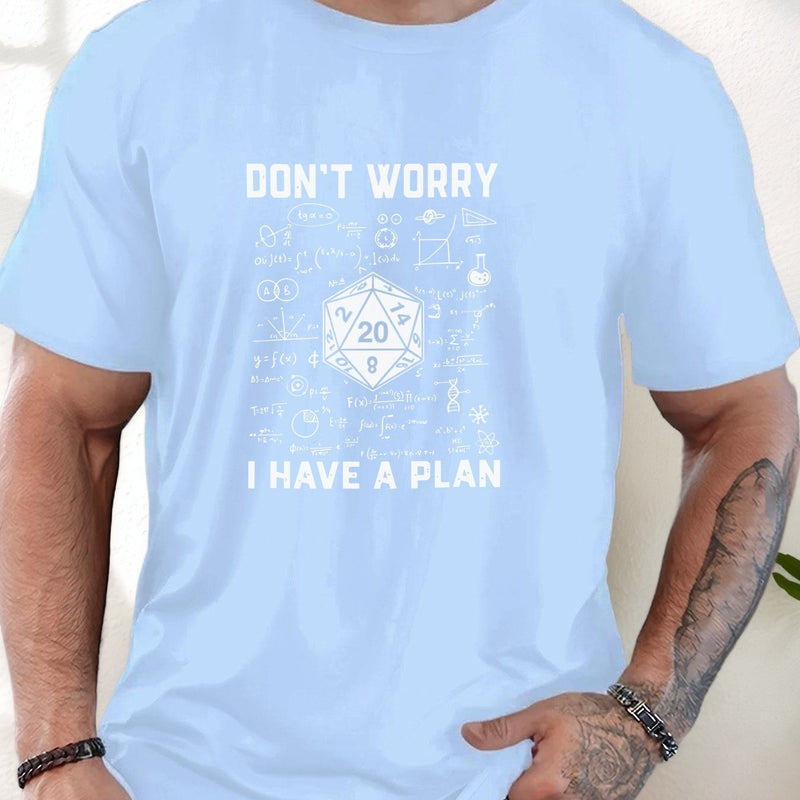 Men's Graphic T-Shirt - Casual Crew Neck, Short Sleeve.