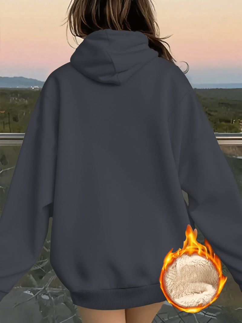 Women's Hooded Pocket Sweatshirt.