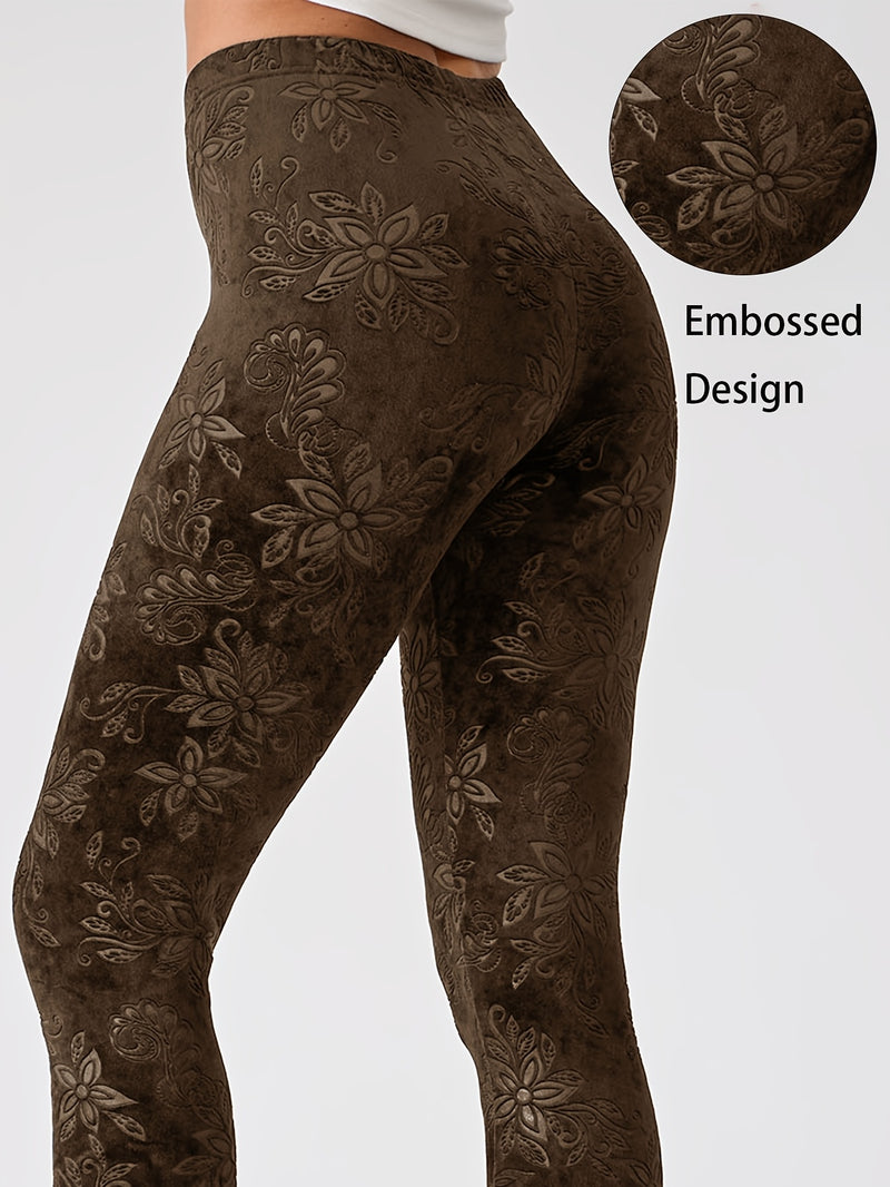Chinese Style Women's Sports Leggings, High-Waisted.