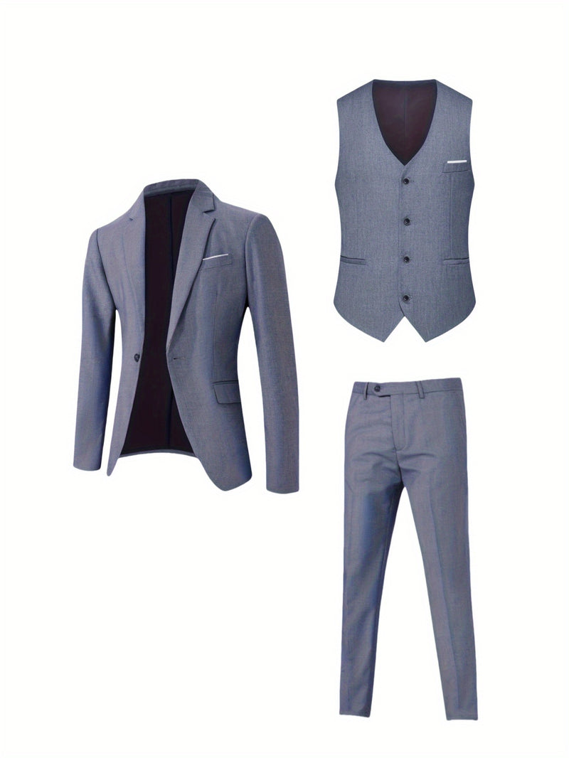 Stylish 3pcs Men's Suit.