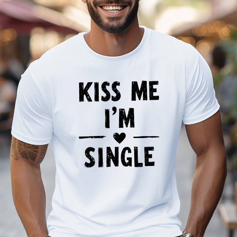 Men's Casual Short-sleeved Round Neck T-shirt.