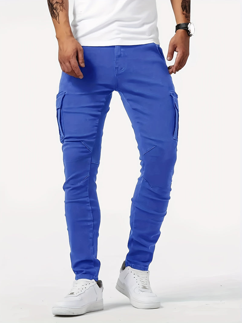 Men's Stylish Long Pants with a Trendy Casual Design.