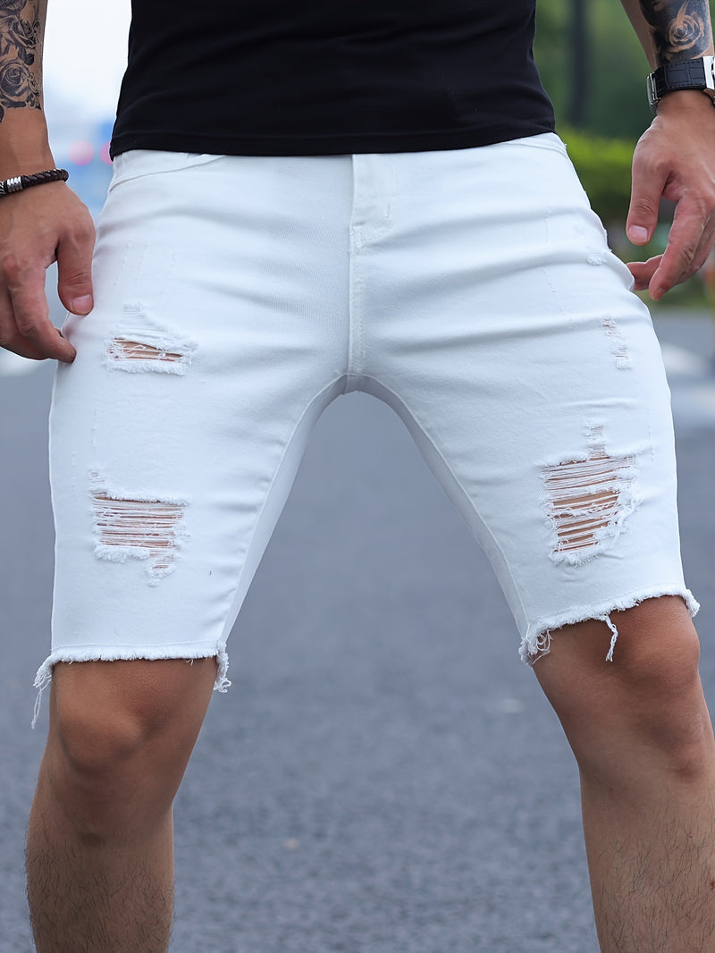 Men's Denim Shorts.