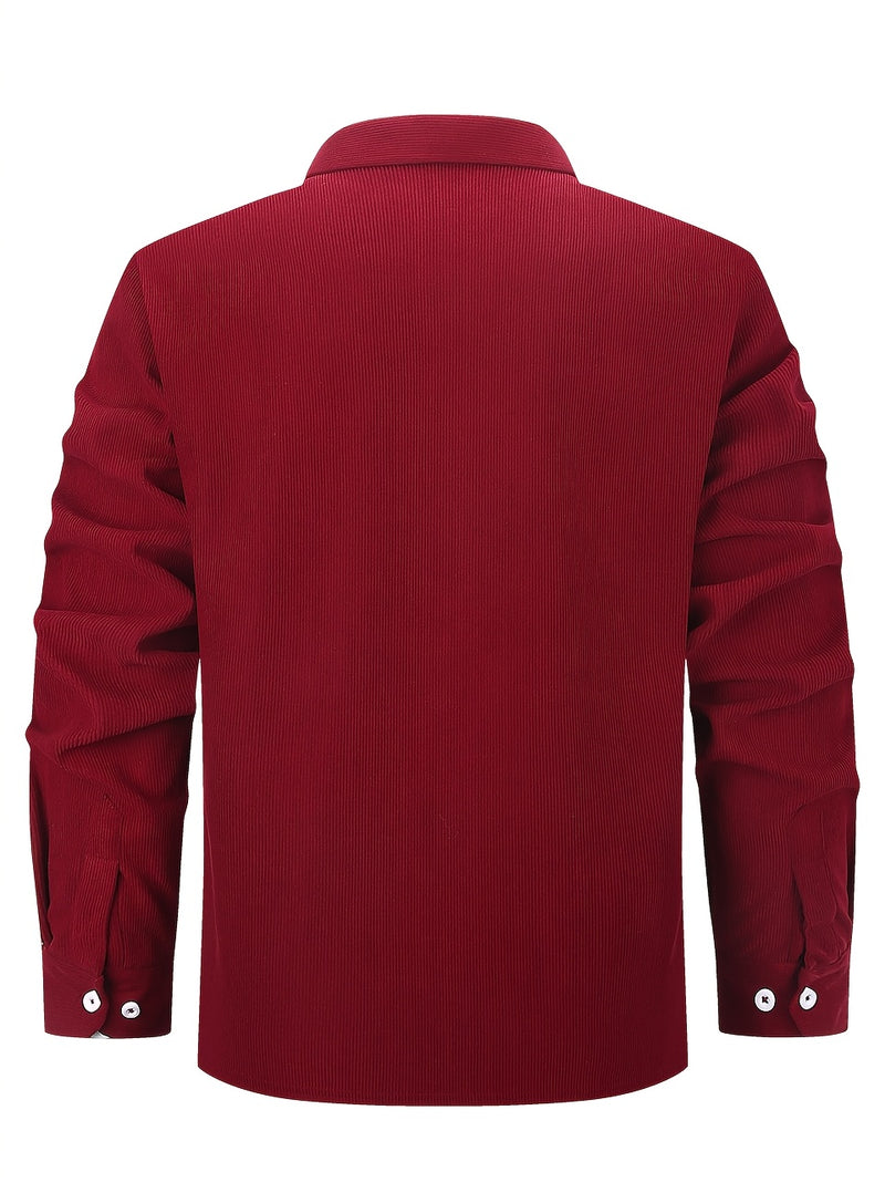 Men’s Shirt Inside Warm Long Sleeve Jacket.