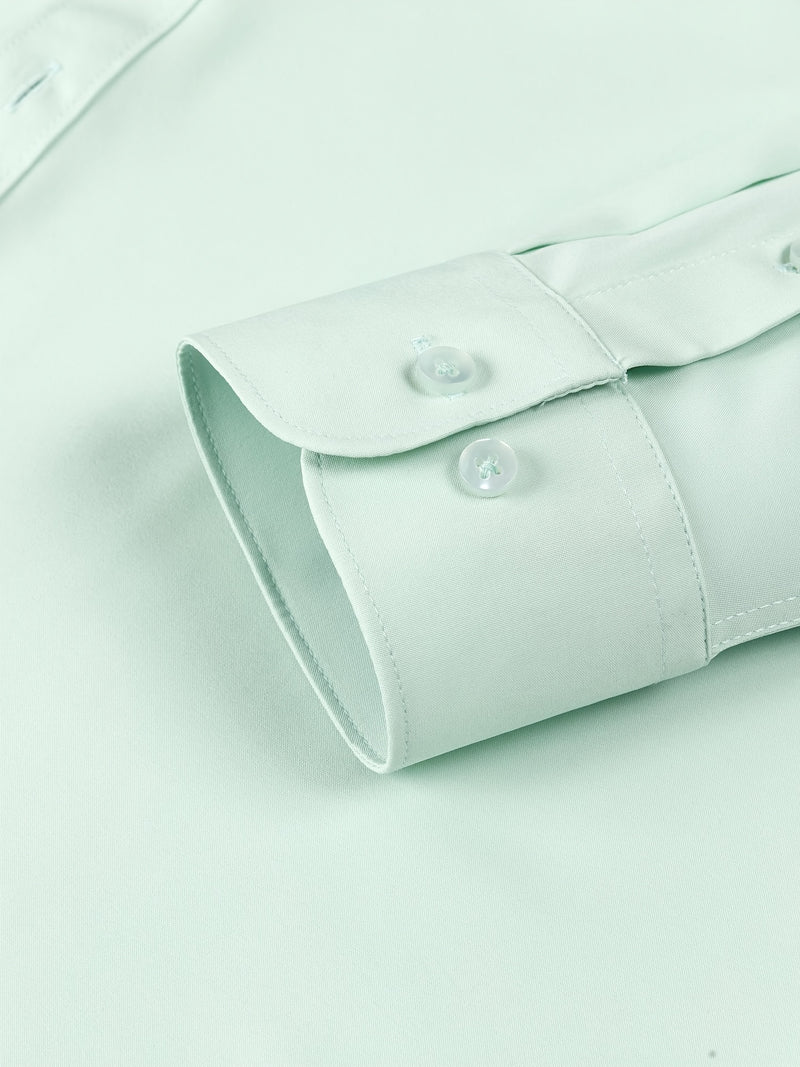 Two-Piece Set of Men's Solid Color Elastic Shirts.