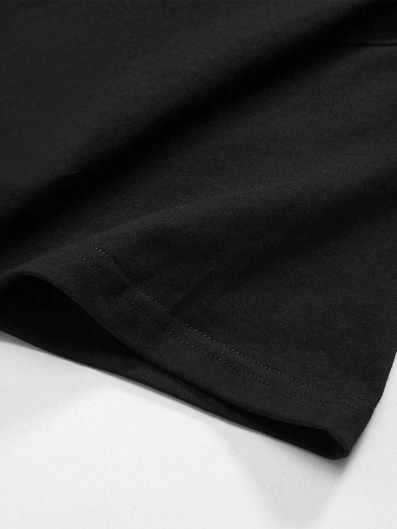 Men's T-shirt - Simple letter and skull design.