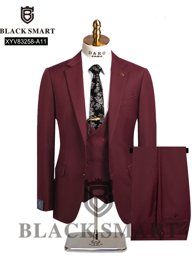 Business Casual 2-Button 3pcs Suit Set.