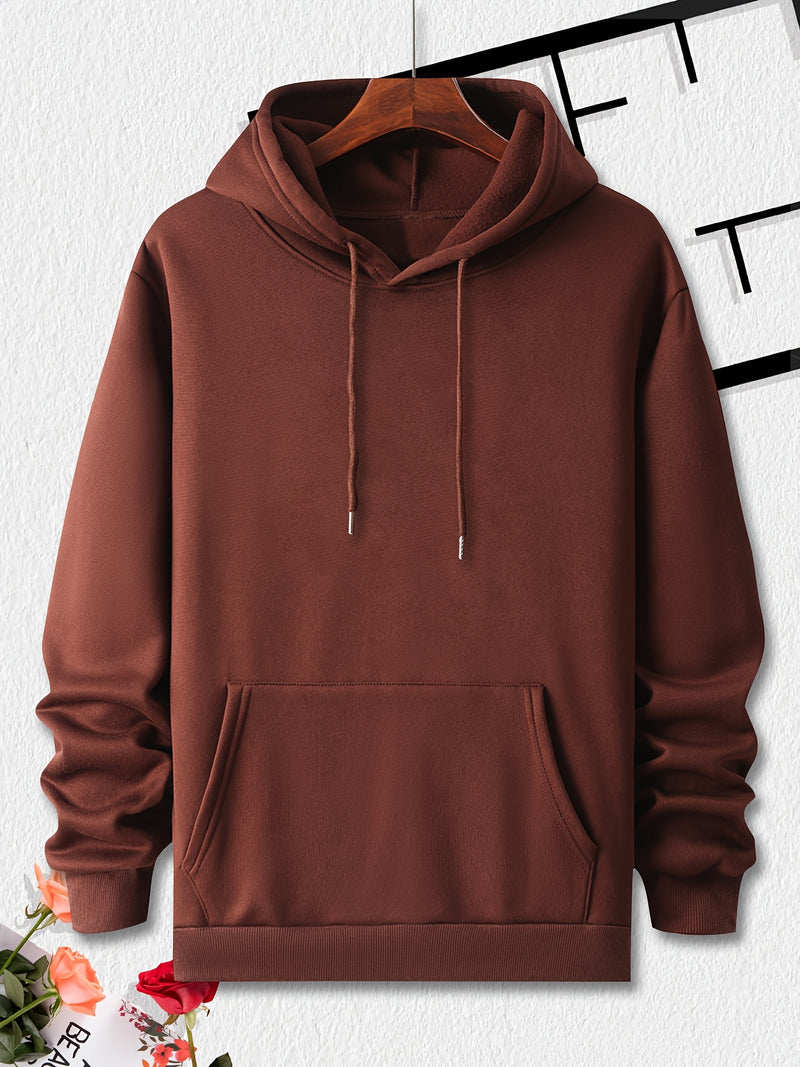 Men's Hooded Sweatshirt with Fashionable Print Design.