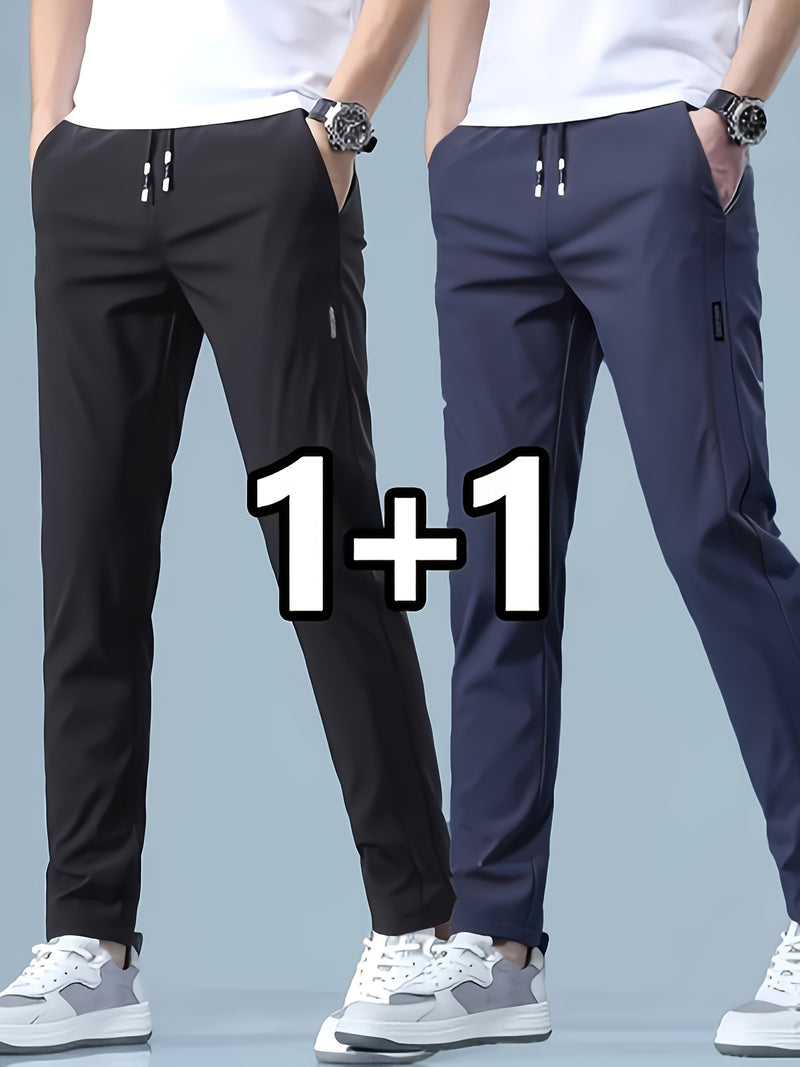 2-pcs Men's Quick-Dry Breathable Jogger Pants.