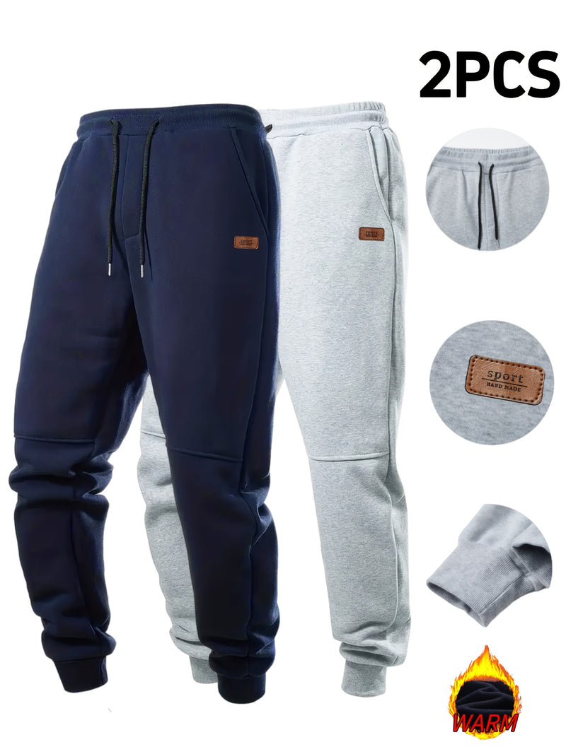 2pcs Men's Autumn Winter Casual Pants.
