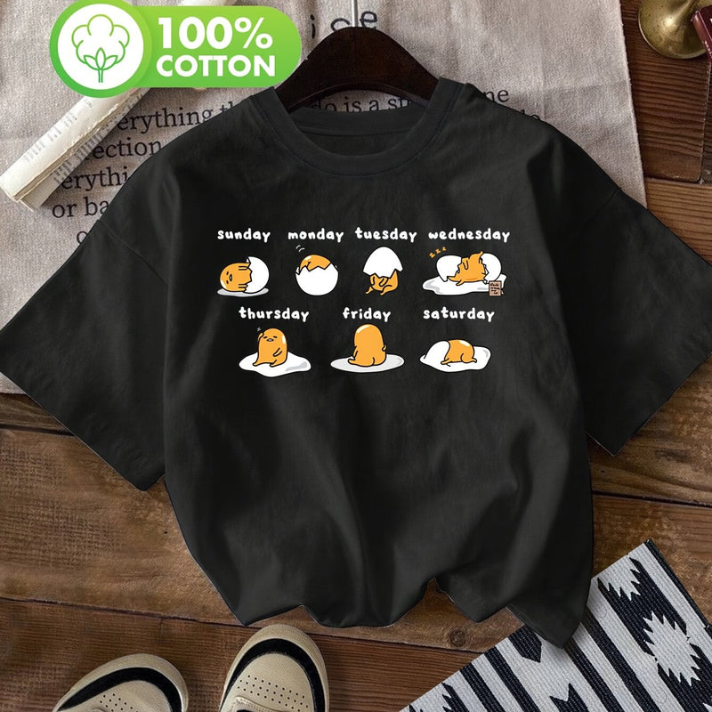 Women’s T-Shirt - Cute -Gudedata Ma Print Short Sleeve Crew Neck.