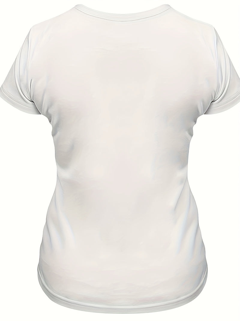 A Short-Sleeved Shirt Featuring a Casual Duck Wine Chocolate Design, Perfect for Women.