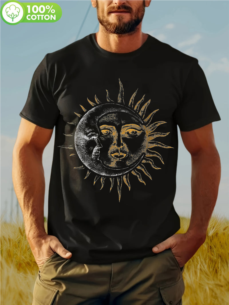 Men's Vintage Astronomy Graphic T-Shirt.