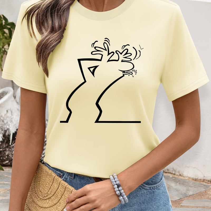 Women’s Geometric Print T-Shirt.