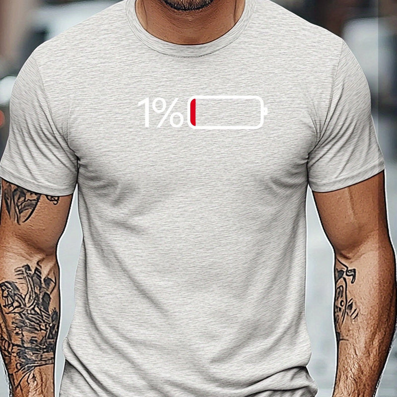 Men's Casual Summer Crew Neck Tee.