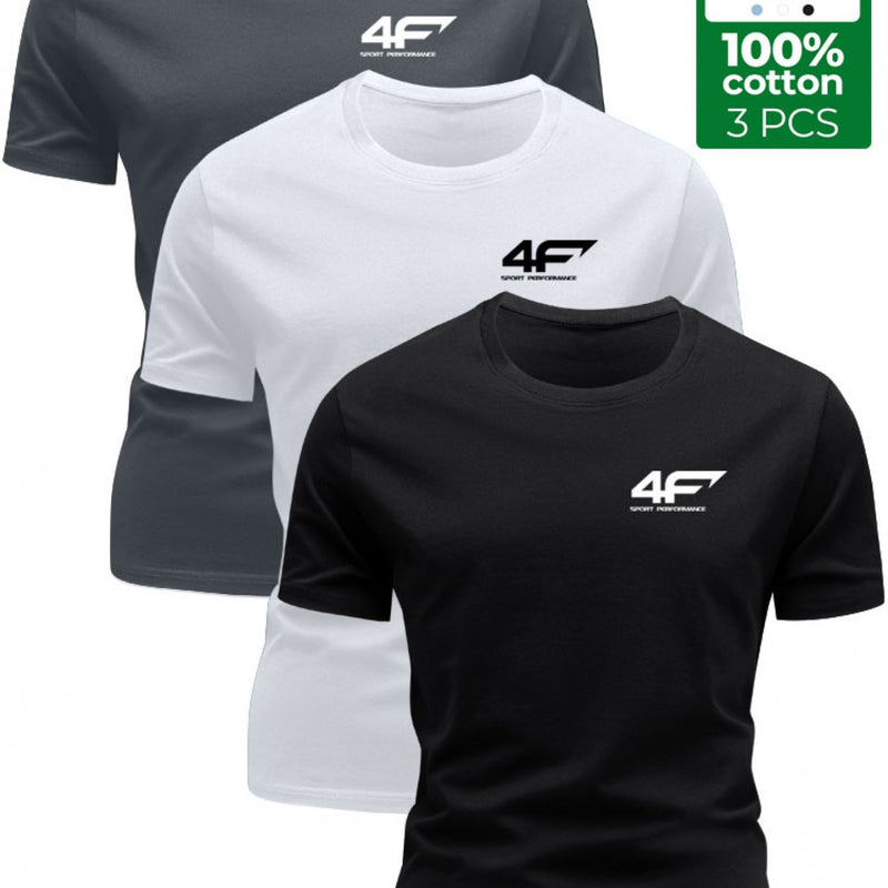 3pcs Men’s T-Shirts - Unique Print Tees.