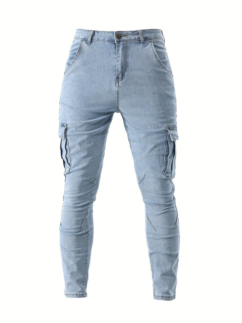 Men's Cargo Jeans.