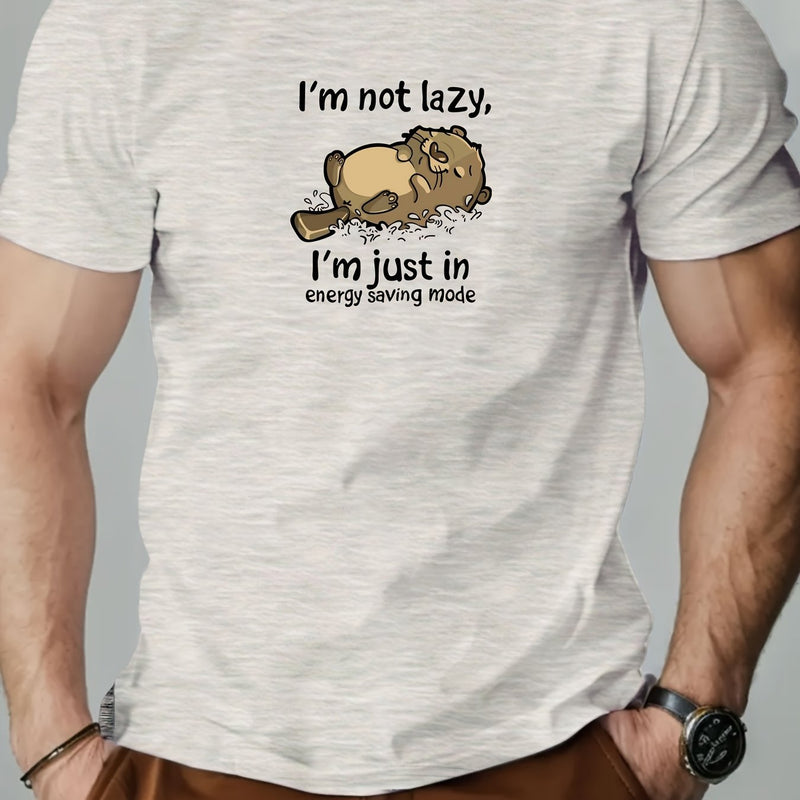 Men's Casual T-Shirt - Summer Short Sleeve Round Neck.