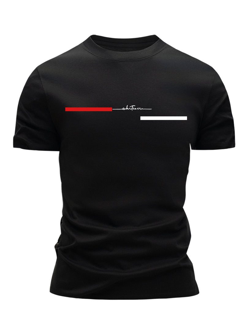 3pcs  Men’s T-Shirts Trendy Crew Neck.