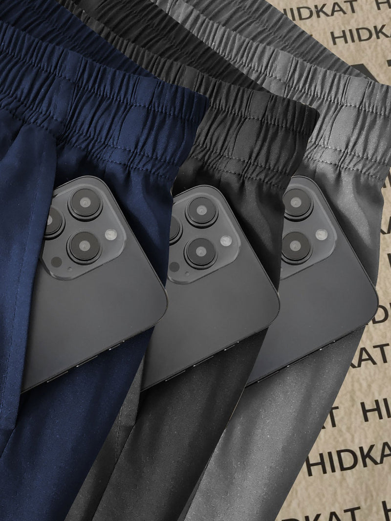 Set of 3 Women's Solid Color Casual Jogger Pants.