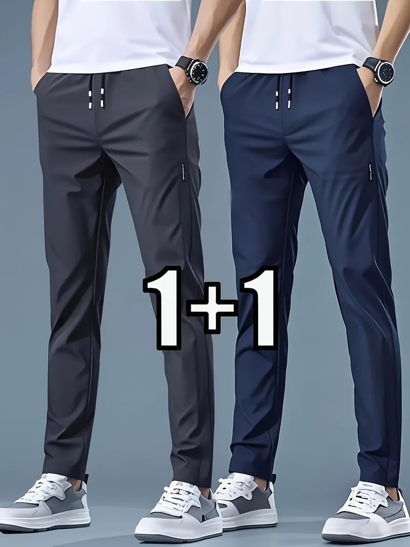 2-pcs Men's Quick-Dry Breathable Jogger Pants.