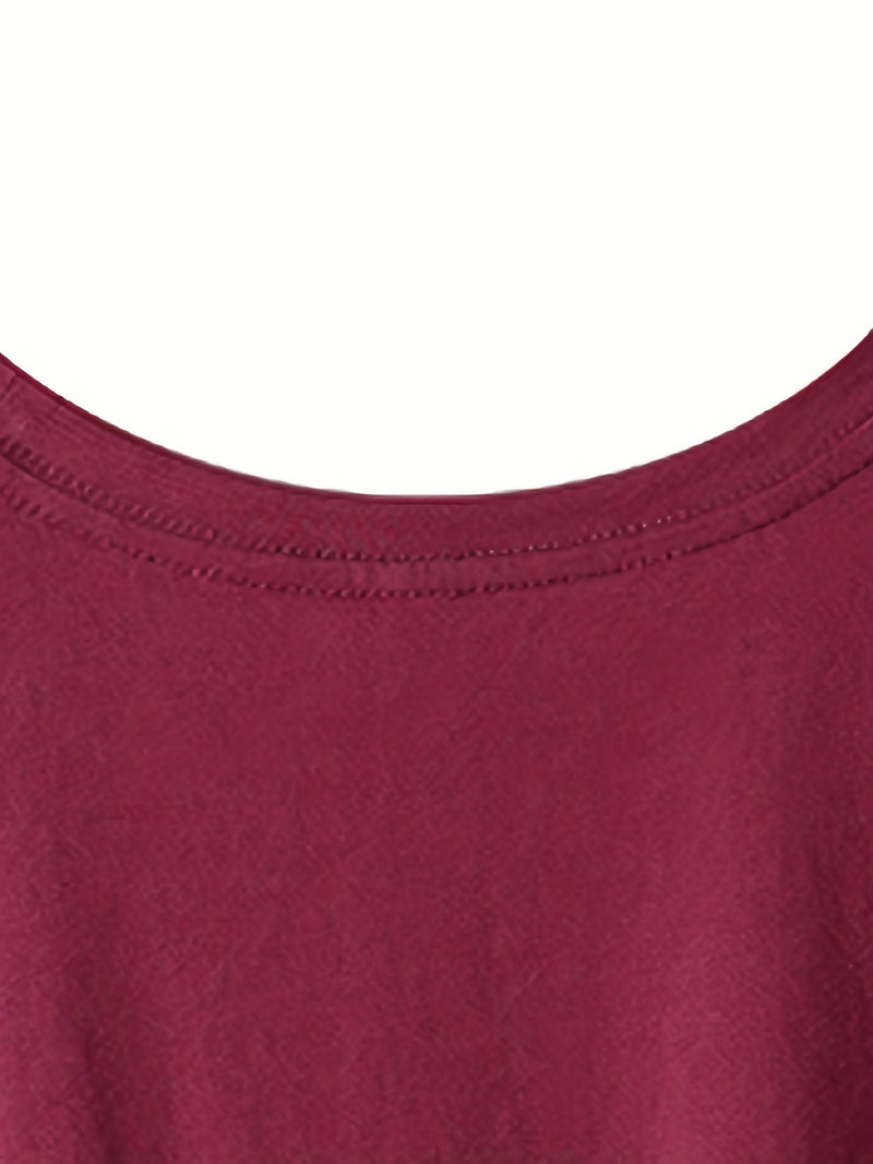 Women’s cat Print Ladies' T-shirt Casual Top for Summer & Spring.