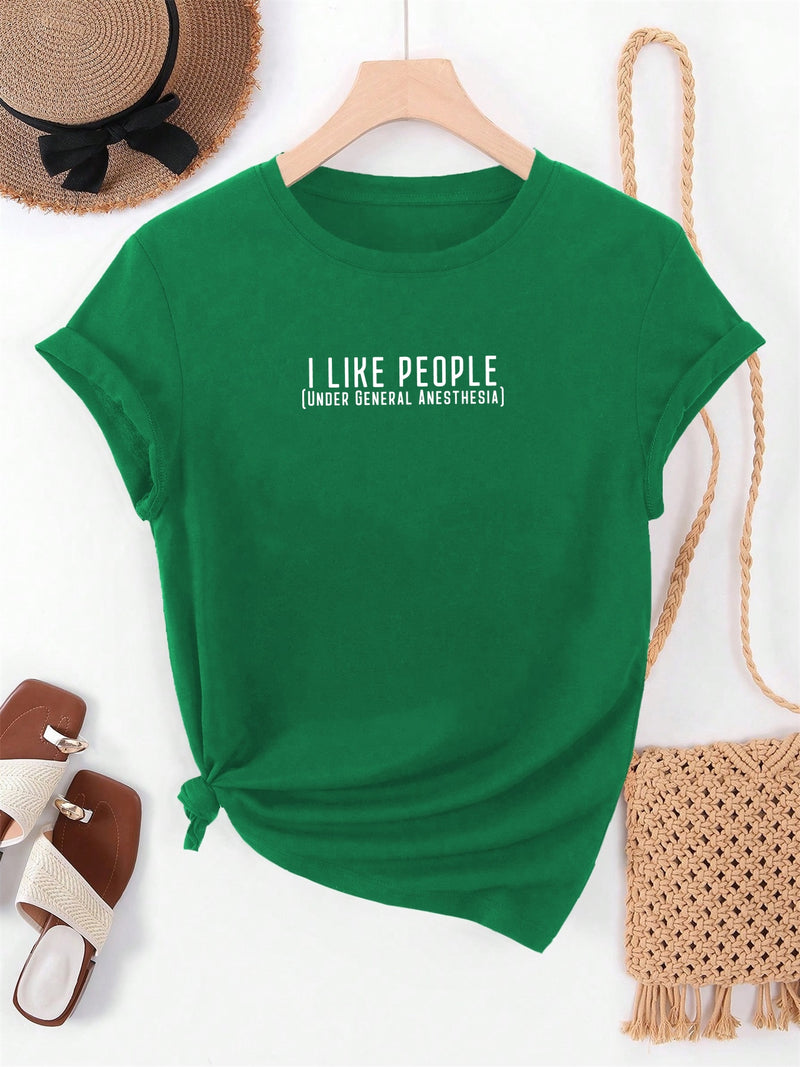 Women's Summer Casual Short-Sleeve T-Shirt.