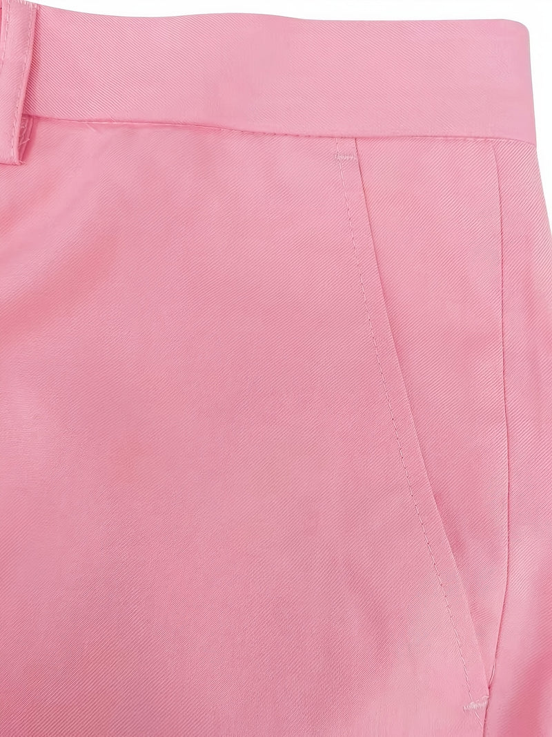 Light Business-Casual-Elegant Suit Set, Two-Piece Outerwear.