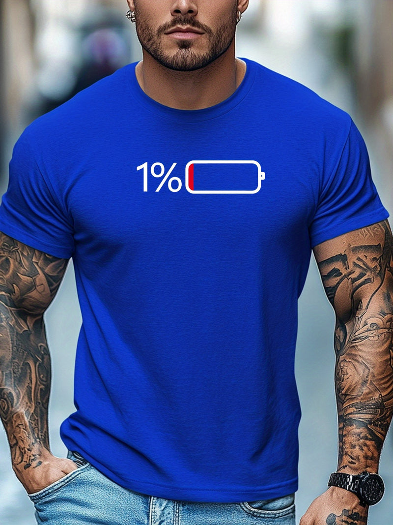 Men's Casual Summer Crew Neck Tee.