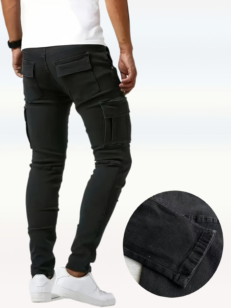 Men's Denim Pants, Multi- Cargo Trousers, Ripped Jeans.