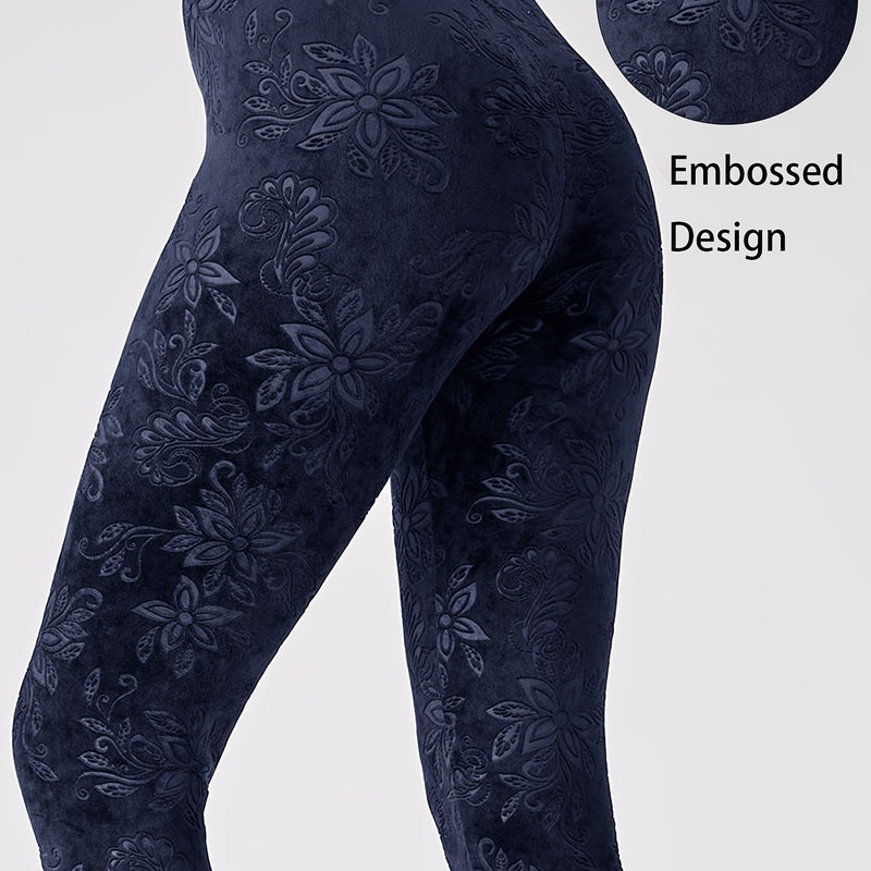 Chinese Style Women's Sports Leggings, High-Waisted.