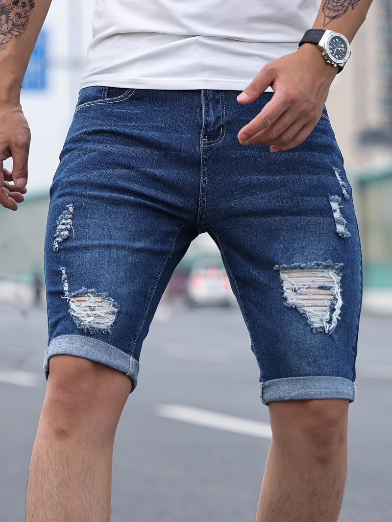 Men'S Denim Shorts.