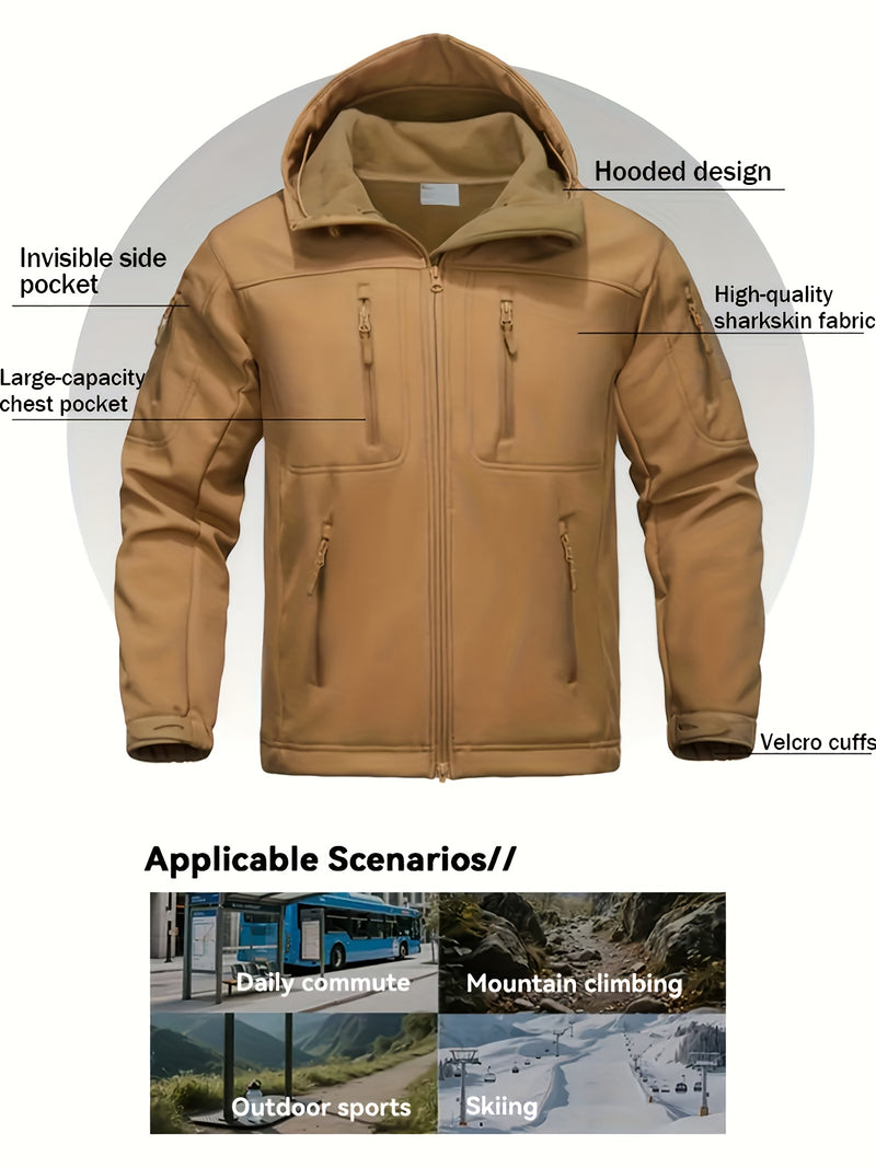 Men'S Two-Piece Set, Autumn And Winter Outdoor Windproof.