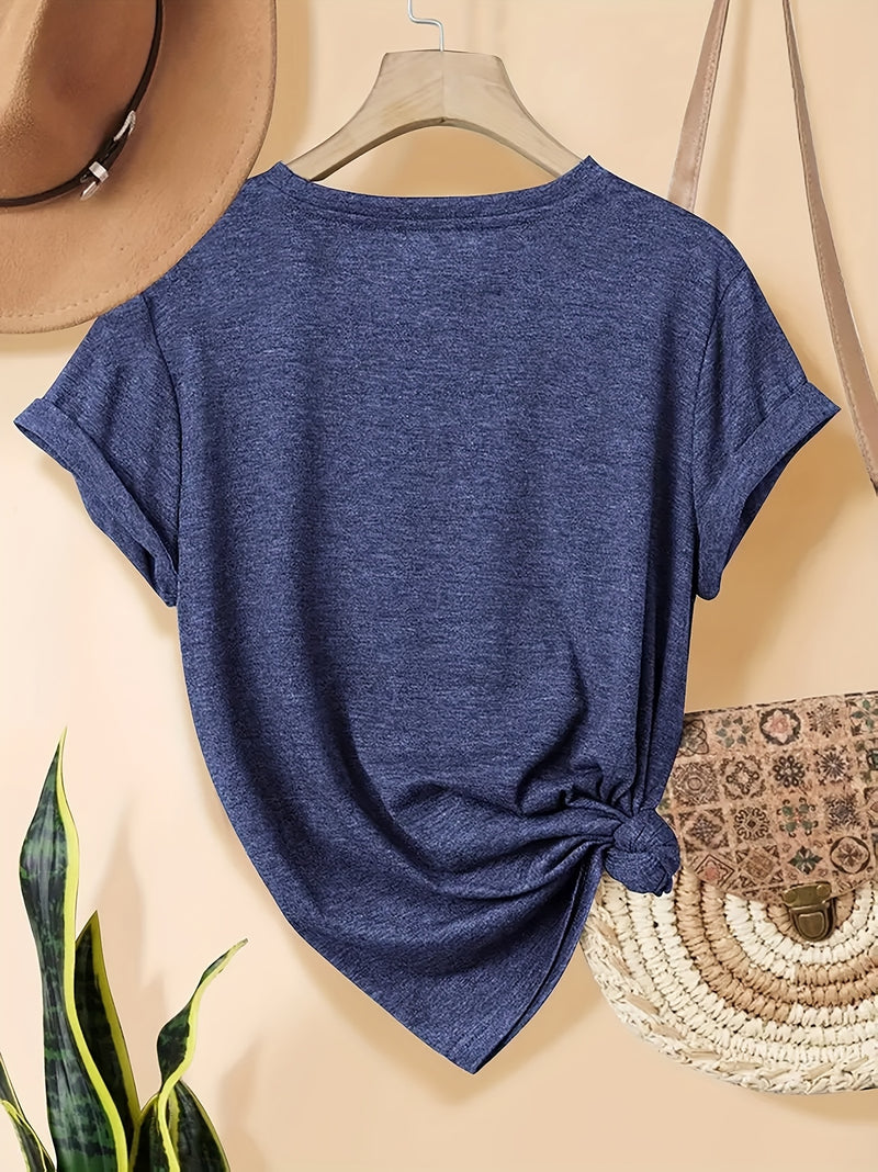 Women's Casual Cat Lover Graphic Tee.