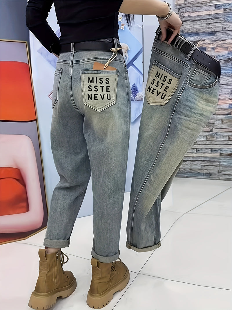 Plus Size Straight-Leg Jeans for Women.